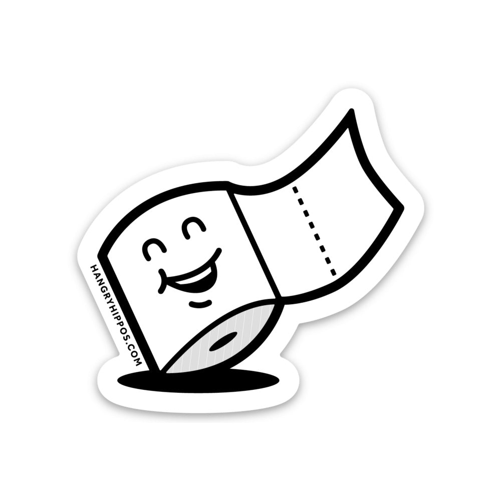 I'm On A Roll Toilet Paper Sticker