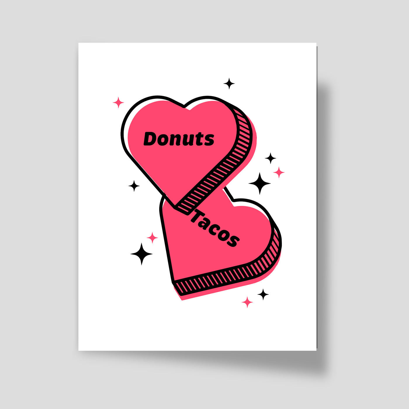Donuts & Tacos Greeting Card