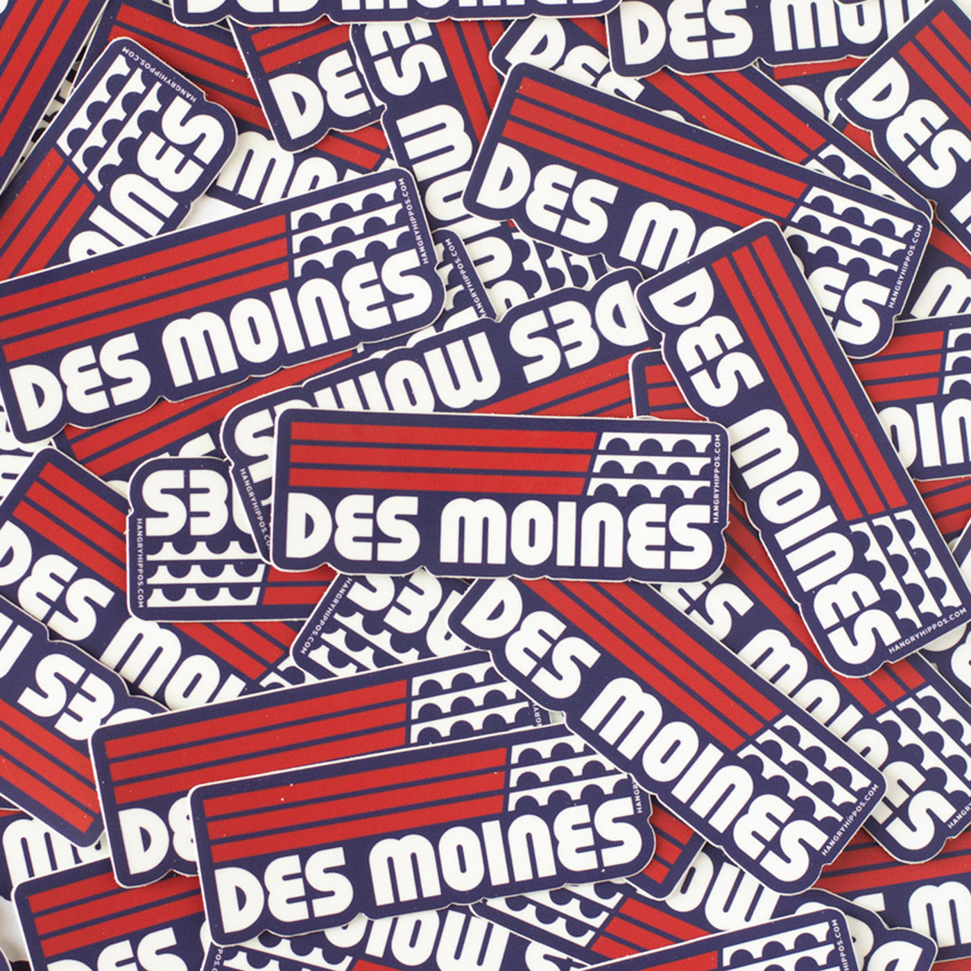 Des Moines Flag Sticker