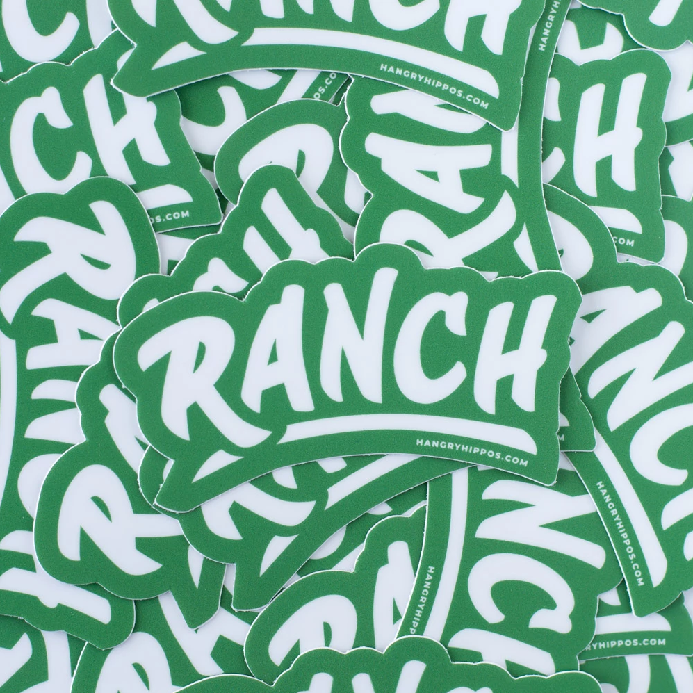 Ranch Sticker – Hangry Hippos