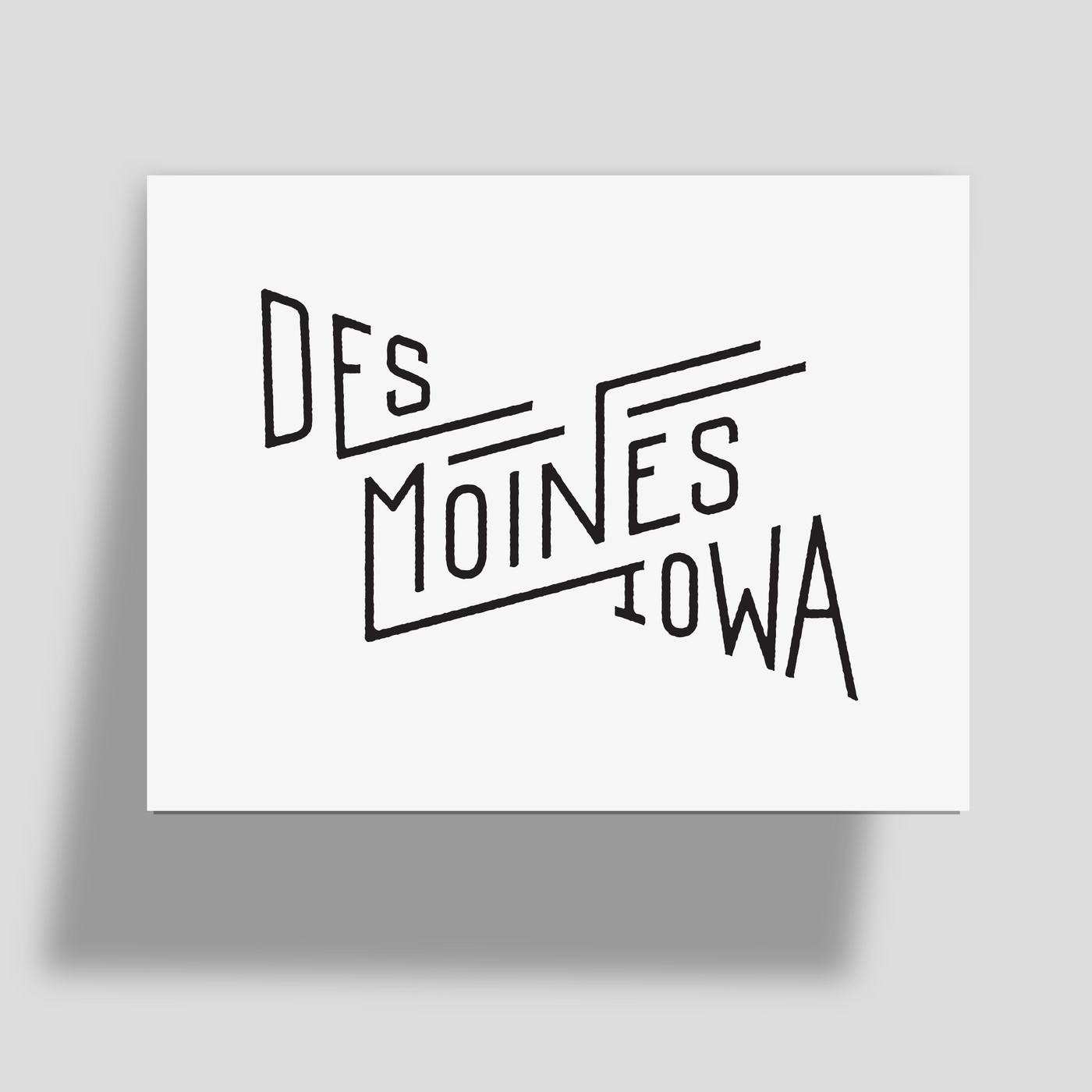 Des Moines Greeting Card